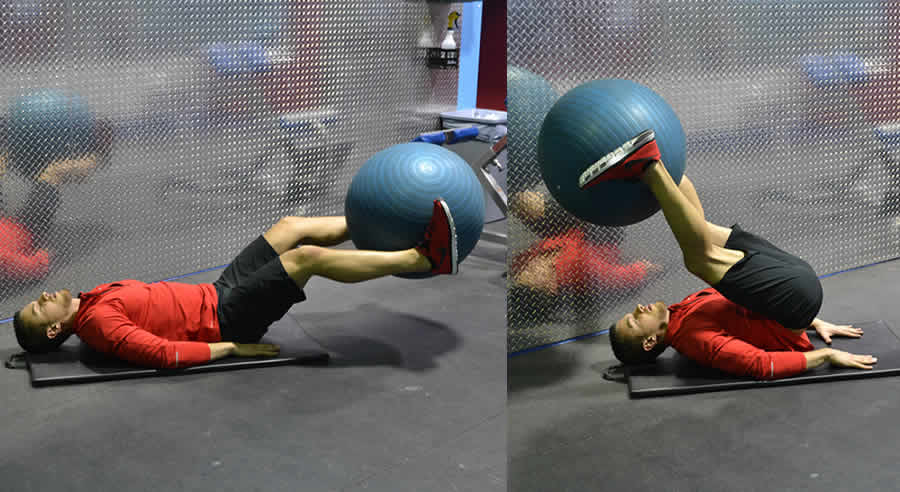 Leg Lifts with Medicine Ball Male Online Personal Training