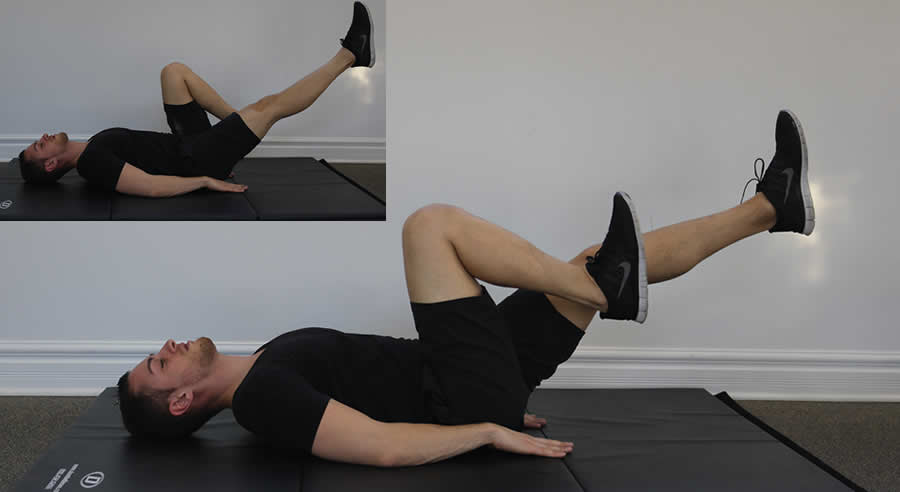 bicycle kick performed by male personal trainer