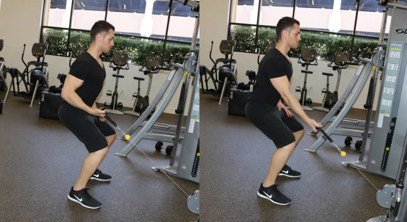 One Arm Row Cable Machine