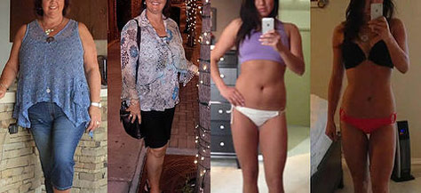 Before and after online personal training workout transformation from The Optimal You - 3rd example