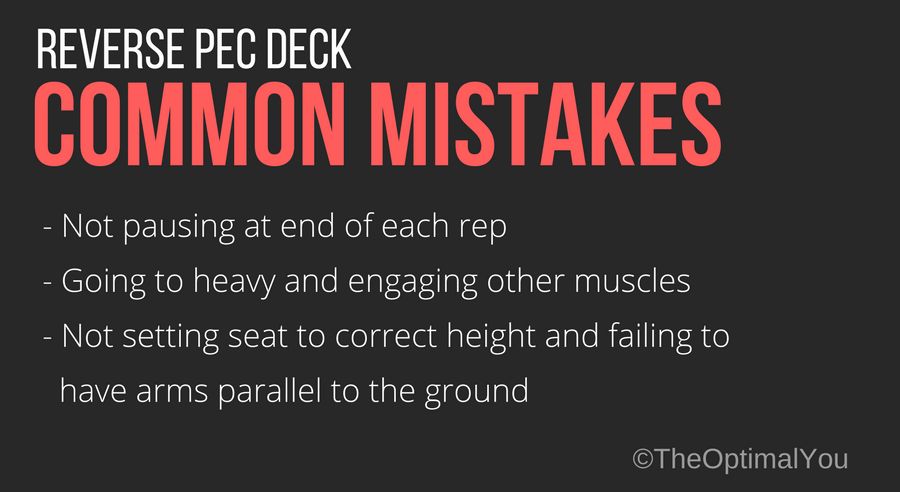 Common Mistakes When Performing the Reverse Pec-Deck