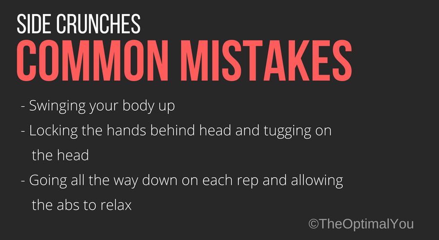 Common Mistakes When Performing Side Crunches